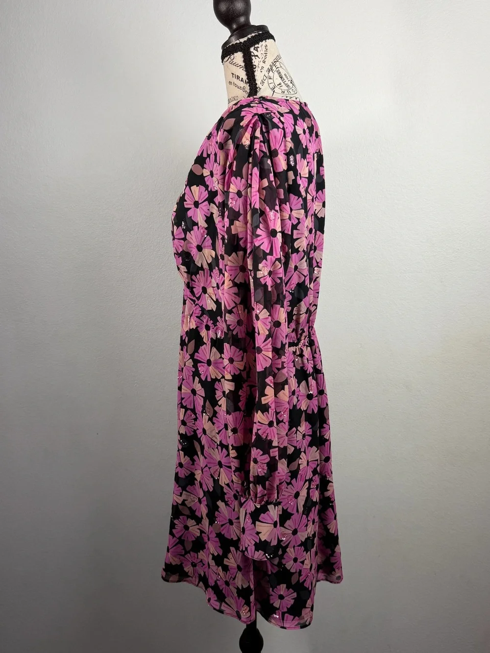 Pink Floral Whimsy Goth Dress Kate Spade Size 8